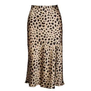 Leopard Midi Skirt